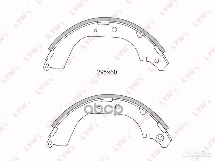Колодки торм.бараб. задн. BS-7519 lynxauto