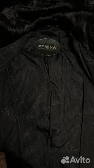 Шуба норковая с капюшоном