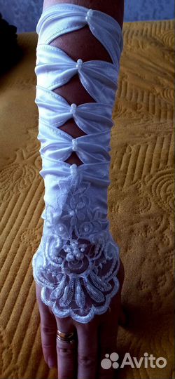 Перчатки свадебные