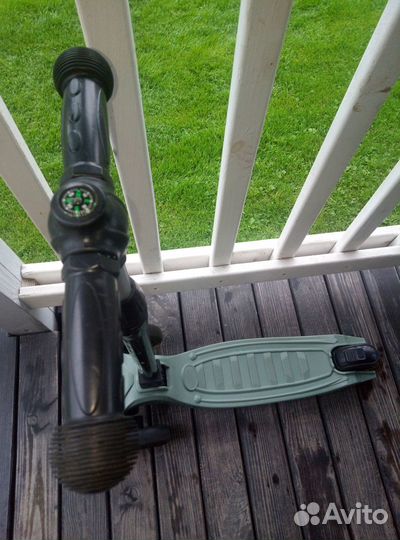 Самокат-кикборд Novatrack RainBow, цвет хаки