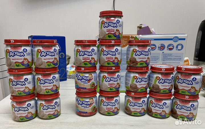 Агуша мясное пюре