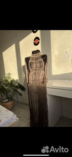 Платье макраме