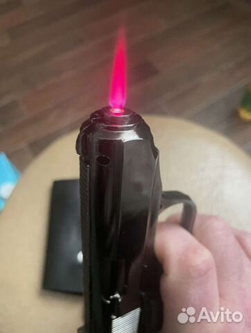 Пистолет зажигалка Walther хром