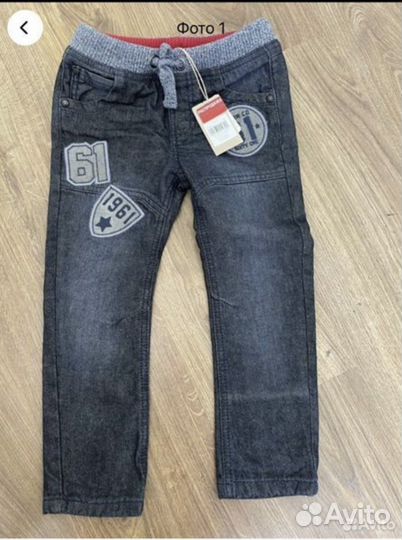 Джинсы брюки теплые Mothercare,новые,3-4 года,104