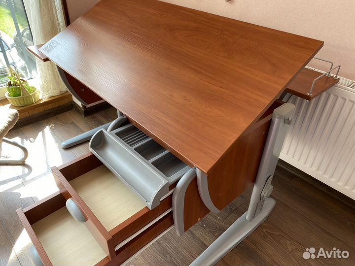 Парта Трансформер дэми с тумбой (2 ящика) и стулом