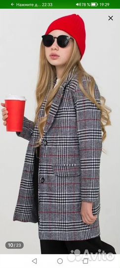 Пальто-пиджак для девочки 152 р