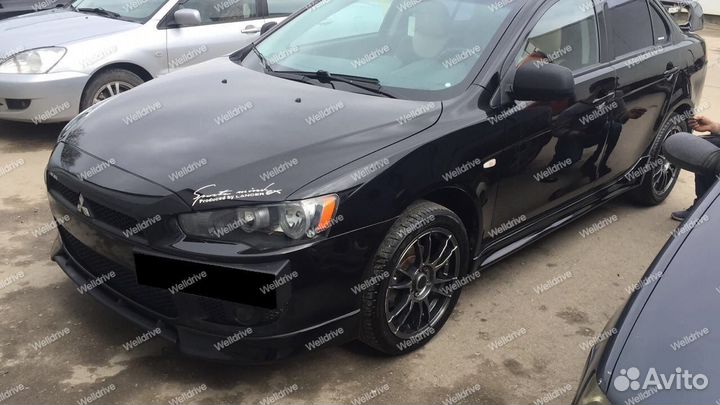 Подиум под гос номер Mitsubishi Lancer X 10 дорест