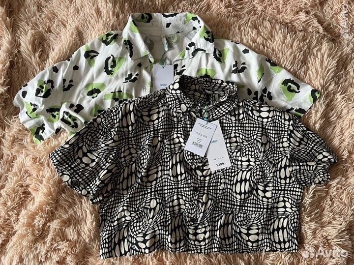 Рубашка укороченная летняя