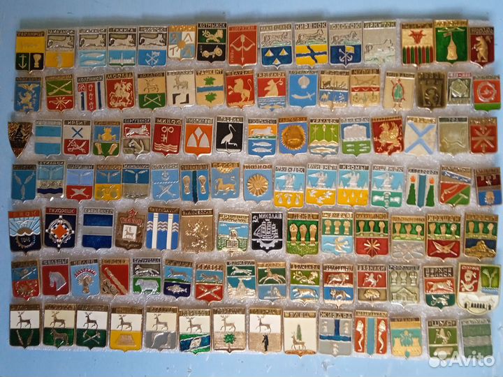 Значки гербы городов