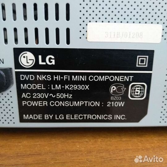Музыкальный центр LG