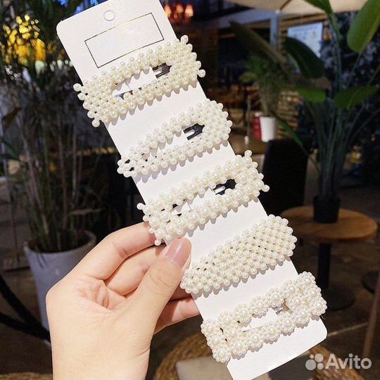 Заколки для волос с жемчугом