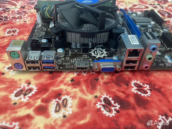 Комплект мать проц память охлад