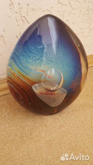 Статуэтка муранское стекло халцедон