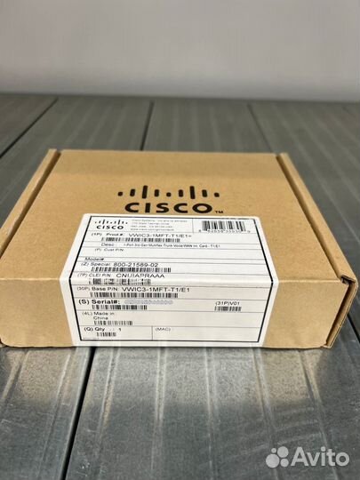 Модуль расширения Cisco vwic3-1MFT-T1/E1 новый