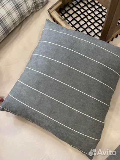 Чехлы на подушки Икеа серые