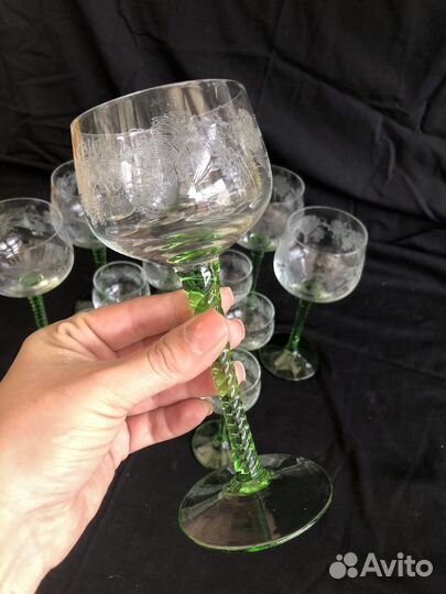 Фужеры и рюмки с пантографией