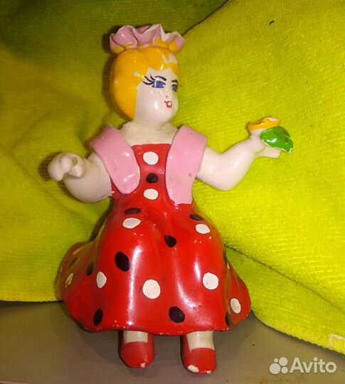 Фарфор СССР статуэтка крышка редкость