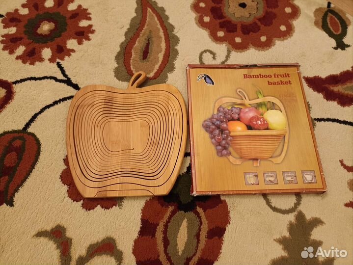 Деревянная корзина для фруктов