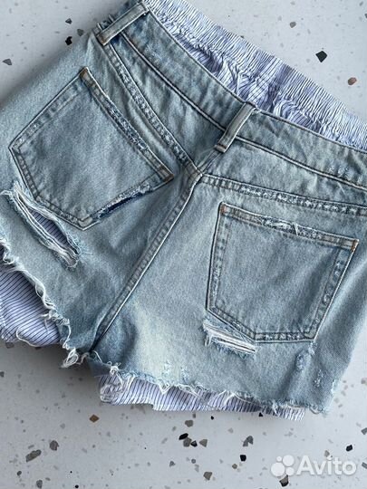 Джинсовые шорты Alexander Wang