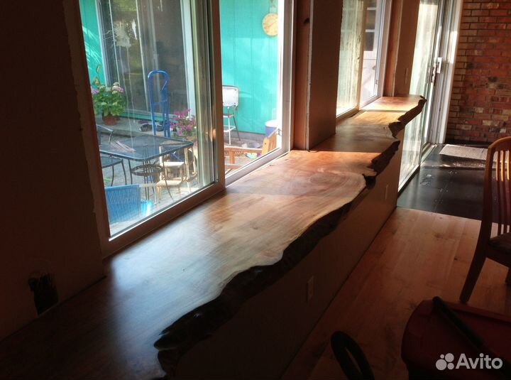 Подоконник из натурального дерева