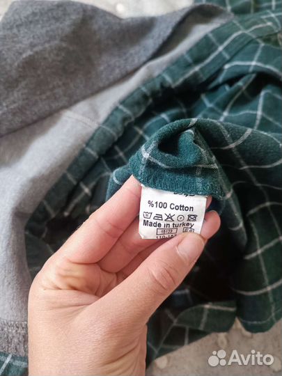 Рубашка на мальчика хлопковая в клетку