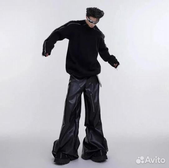 Оверсайз zip свитер opium Rick Owens style