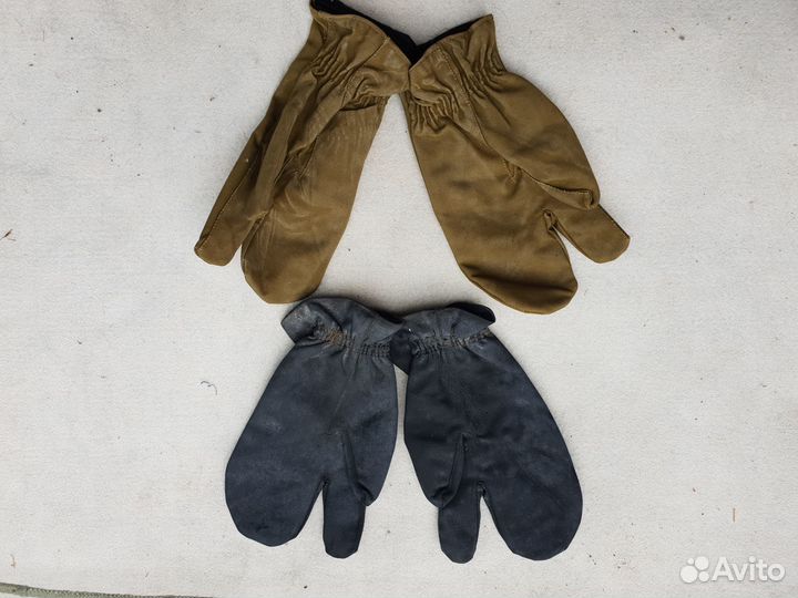 Военная амуниция, перчатки трехпалые, варежки СССР