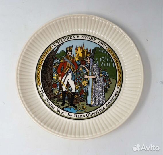 Коллекционная тарелка Wedgwood, сказки, Огниво