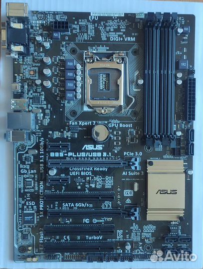 Материнская плата LGA1150 asus B85-plus Не рабочая