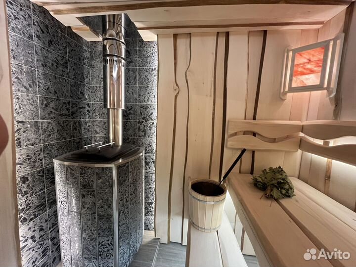 Отделка бань, парной и сауны под ключ Отделка бани