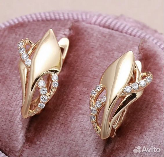 Золотые серьги 585 RG