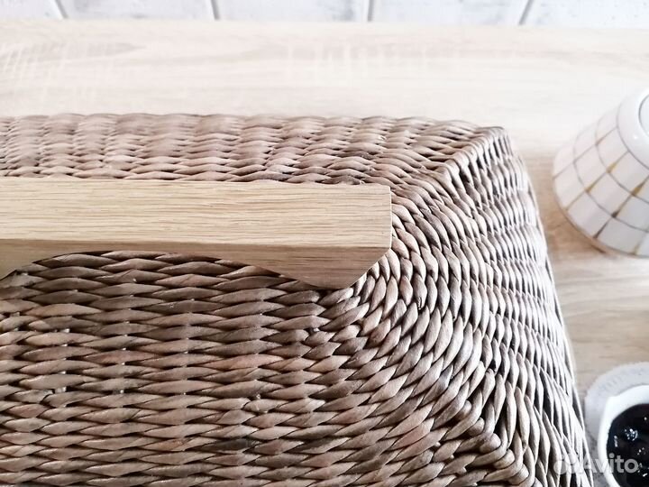 Хлебница с дер подносом, доска для резки с крышкой