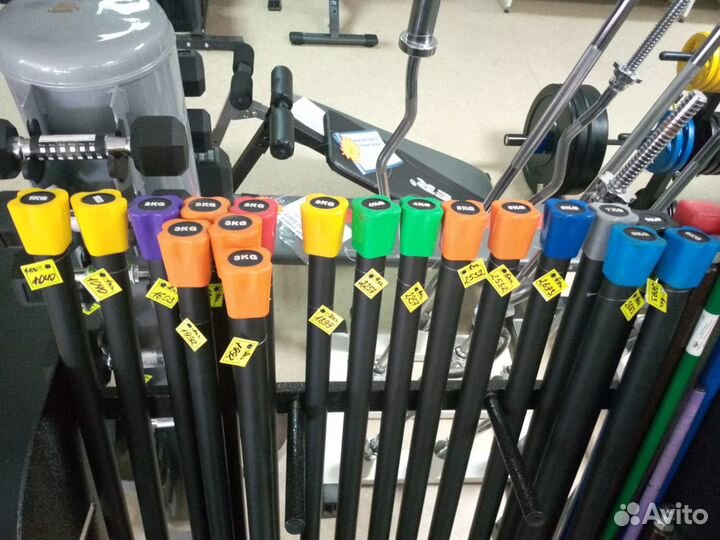 Бодибары (Гимнастические палки) от 1 до 9 кг