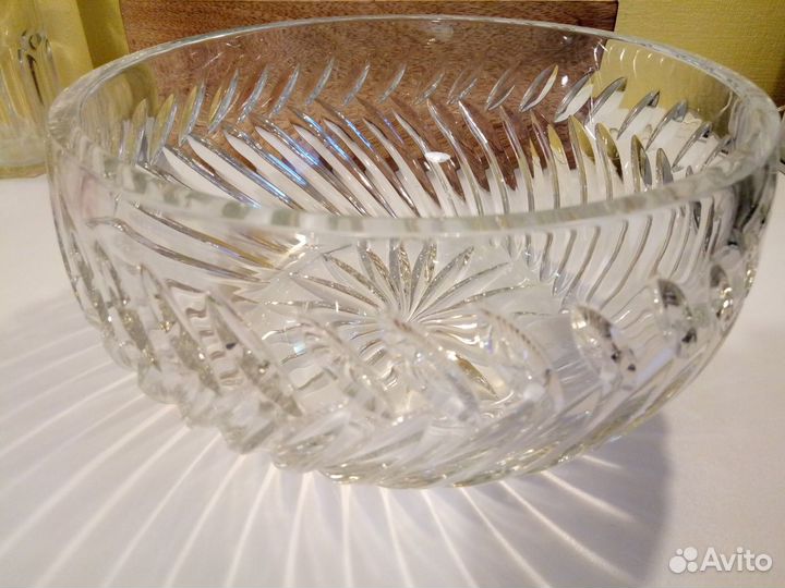 Хрустальный салатник винтаж СССР