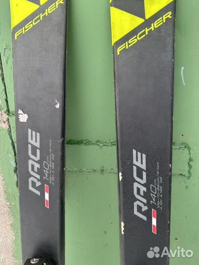 Горные лыжи детские 140 +ботинки 39 размер