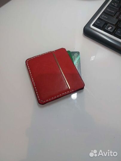 Картхолдер из натуральной кожи ручная работа