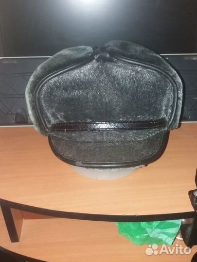 Меховая мужская кепка-ушанка