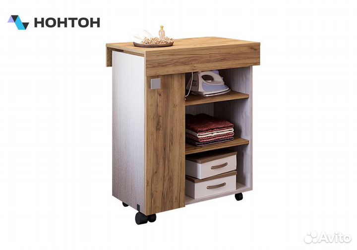 Тумба многоцелевого назначения Тео ясень белый / к