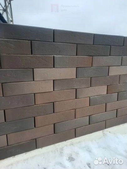 Кирпич графит Дуб (баварская кладка)