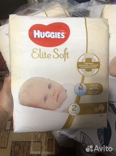 Подгузники хаггис elite soft 2,3,хаггис элит софт
