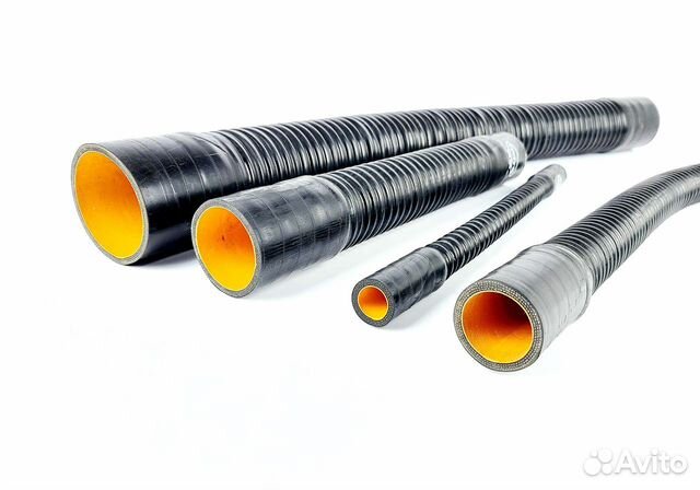 Шланг силиконовый гофрированный черный купить в Санкт-Петербурге Samco ...