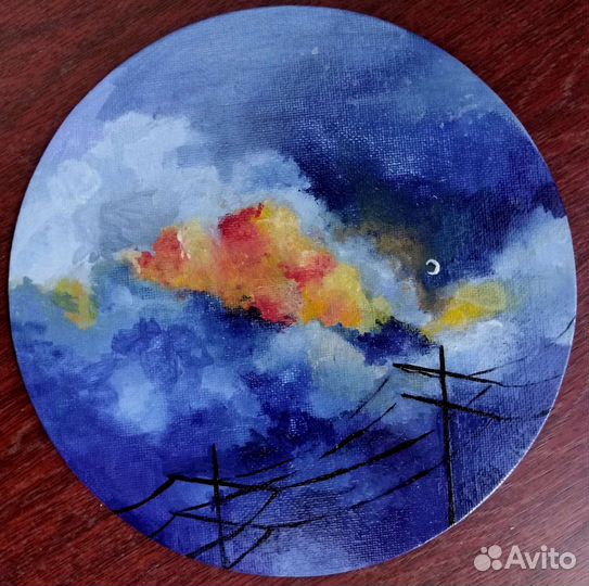 Рисунок неба 18 см