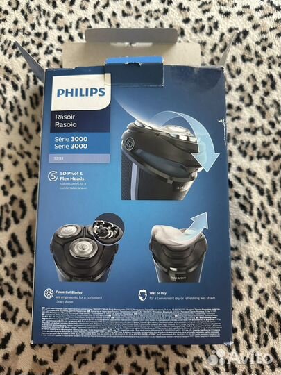 Бритва электрическая philips shaver 3000 series