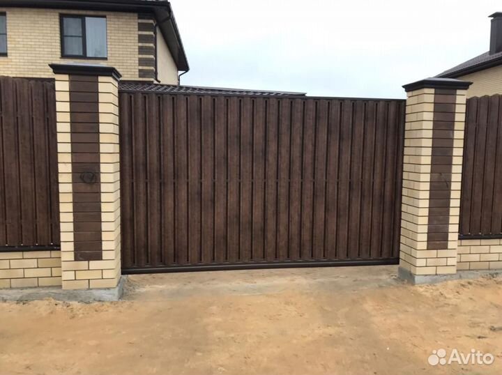 Откатные ворота под ключ