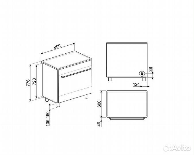 Варочный центр smeg CG90iant9