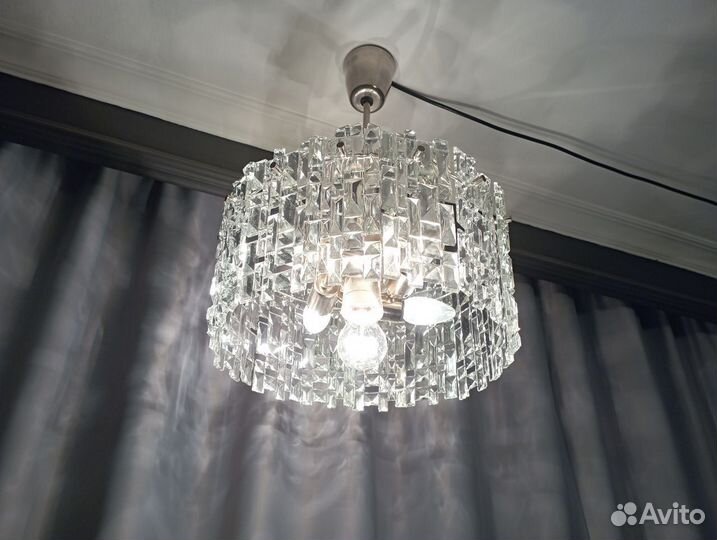 Люстра винтажная хрустальная