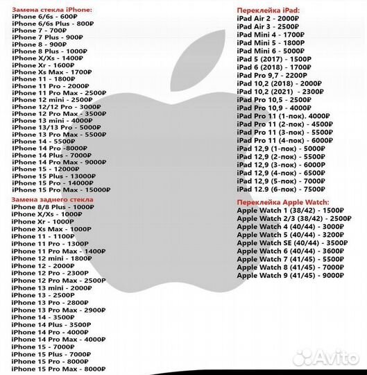 Замена стекла iPhone,Замена заднего стекла iPhone