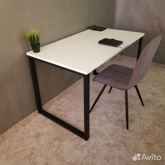 Компьютерный стол Лофт 120*70 см. Черные ножки