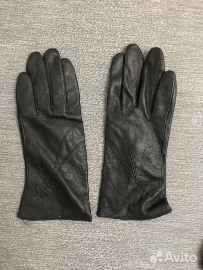 Перчатки женские кожаные