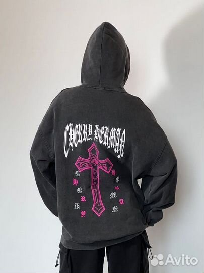 Женская вареная толстовка Chrome Hearts